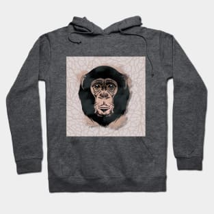 Chimpanzee Ink Splash Hoodie